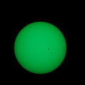 Le soleil le 23 juin 2015 16H