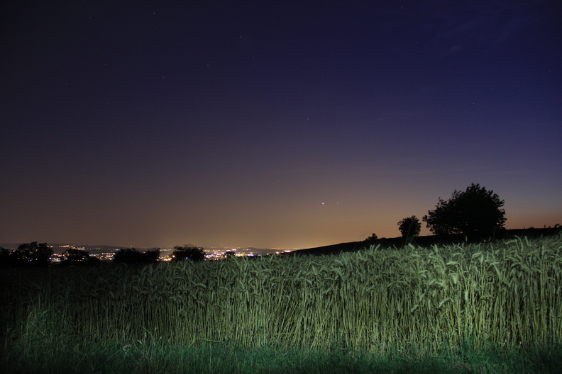 Les deux planètes se sont mises à plat prêtes au coucher dans les blés.
IMG_2278.JPG