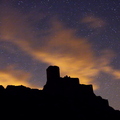 Le chateau embrasé.